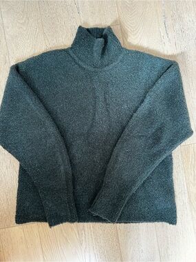 Theory Forest Green Turtleneck Sweater